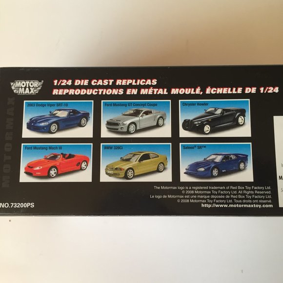 Motor Max 1:24 Collector's 1995-2002 BMW Z3 (E36) Die-Cast Replica Car / Blue - Picture 5 of 6